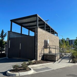 Entrance and Compactor Gate