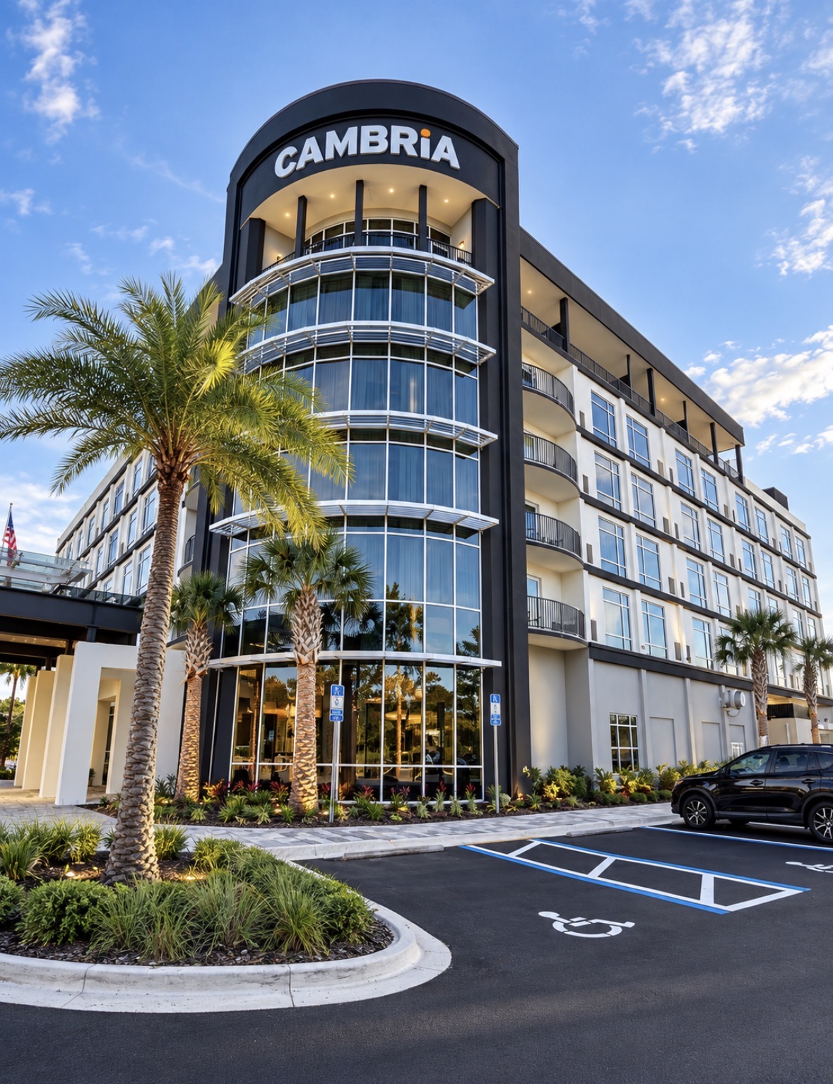 Front exterior of Cambria Hotel Jacksonville